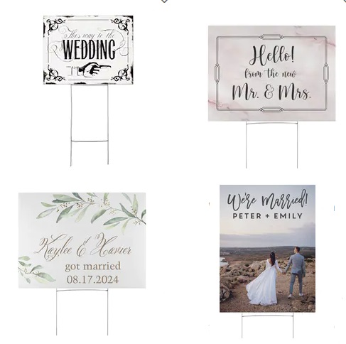 Personalized Wedding Signs